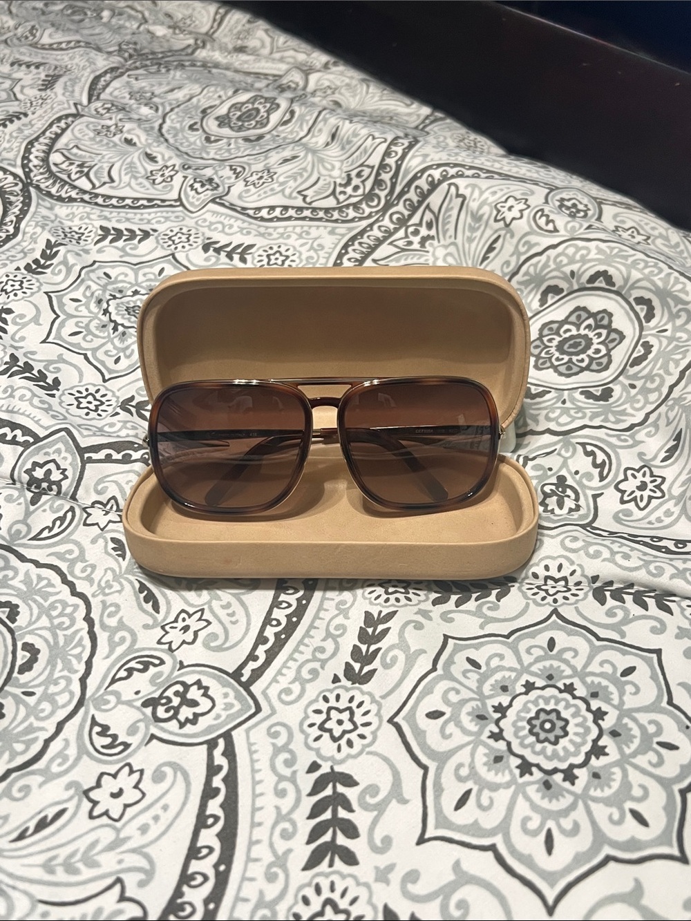 Chloe Brown Tinted Sunglasses with Case